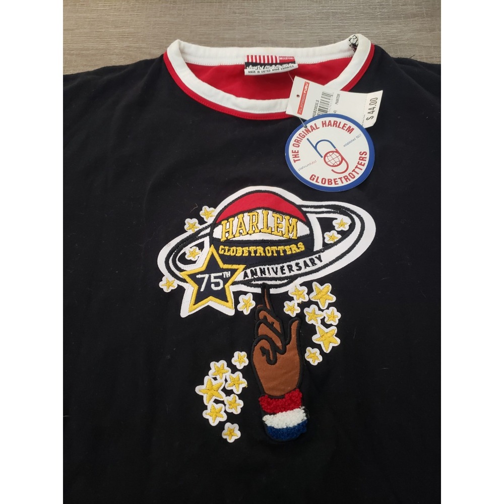 NWT Platinum FUBU Harlem Globetrotters 75th Anniversary Basketball Youth Shirt - Picture 8 of 12